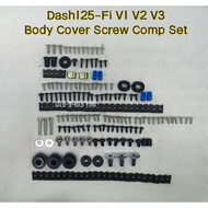Body Cover Screw Complete Full Set Honda Dash125-Fi V1 V2 V3 Wave Dash 125 Fi Dash125 Skru Nut Bolt Handle Leg Shield