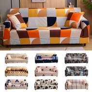 1 2 3 4 Seater Geometric Bohemia  Elastic Sofa Cover L Shape Slipcover Floral Adjustable Sofa Covers Spandex Slipcover Stretch All-inclusive Universal Couch Cover For Living Room