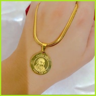 ✬ ❏ ♺ 【No Box】PADRE PIO Necklace Stainless Steel Gold padre pio necklace for women for men