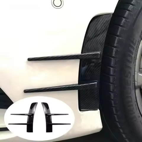 23cm/9.06inc Front Bumper Vent Sticker Car'S Door Side Modification Model Duck Type Splitter A Set C