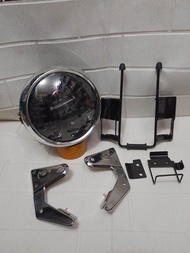 lampu daymaker rx king bulat set breket kupingan super tebal lamou daymaker rx king vixion ninja