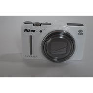 【Excellent】 Nikon Digital Camera S9700, 30x Optical Magnification, 16.05 Megapixels, Elegant White, 