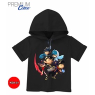KATUN Boboiboy Lightning Shirt Kids Premium Cotton Hoodie Shirt KDA-31
