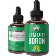 Liquid Boron Supplement for Men and Women. Mined in The USA. Vegan + Ionic Trace Mineral Drops with 