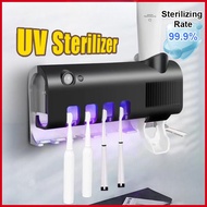GEESO Toothbrush Sterilizer UV Light Toothpaste Dispenser Squeezer Solar Charging & USB Charging T