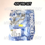 MDH 420 REAR SPROCKET YAMAHA Y80 32T 33T 34T 35T SPROCKET BELAKANG