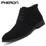 Boots for Men Business Chukka Mens Boots High Top Casual Shoes Outdoor Leather Mens Winter Shoes Mal