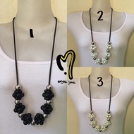 Necklace (KT92B) Pearl Necklace Hijab Fashion