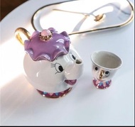 美女與野獸 茶壺太太 阿齊 茶壺茶杯一套