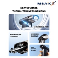MSAIC One Touch Cool Fan High-Speed Fan PRO Turbo With 4500mAh 100000rpm Multi Purpose Fan BLACK