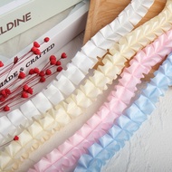 3m Polyester Centerline Fish Bone Ruffle Pleated Lace Trim Multicolor Dress Craft Sewing DIY Clothin
