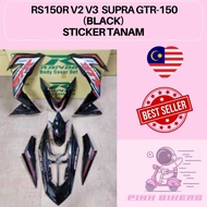 Coverset RS150R V2 Supra GTR-150 (2)Bodyset (Sticker Tanam)