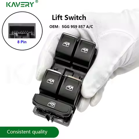 For 1set/1pc 5G0959857A Golf MK7 Passat B8 Tiguan Touran Power Window Master Switch Control Button F