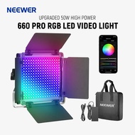 A9AI Neewer 660 PRO 50W RGB LED Video Light with APP Control 360° Full Color Video Light with Barndo