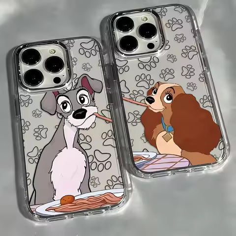 Cartoon Lady And The Tramp Phone Case For iPhone 17 16e 16 15 14 13 12 11 mini Pro Max X XR XSMAX 8 