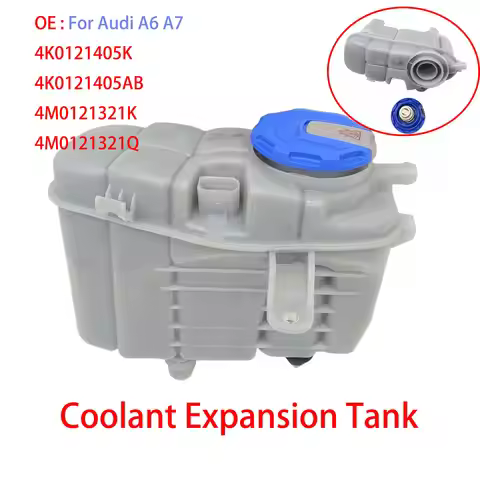 Coolant Expansion Tank for Audi A6 A7 2019-2024 2.0T Diesel Gas DKYA DKNA DLGA DLHA Part Numbers 4K0