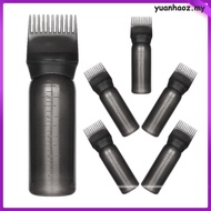 6pcs Root Comb Applicator Bottles Hair Dye Applicator Bottle Scale Root Comb Bottle  yuanhaoz