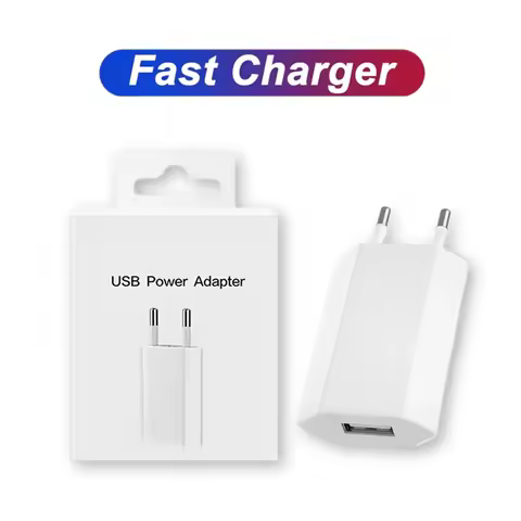 5V 1A 5W EU Plug USB Wall Charger For iPhone 5 5S 6 6S 7 8 Plus 11 12 13 14 Pro Max X XR XS Travel P