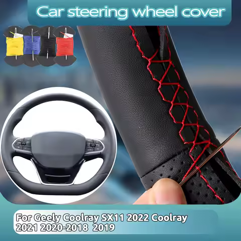 OEM Stlye For Geely Coolray SX11 2022 Coolray 2021 2020-2018 2019 Microfiber Leather Car Steering Wh
