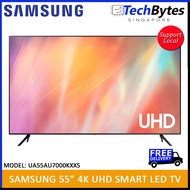 (Bulky) Samsung 55 inch 4K UHD Smart Led Tv with Crystal 4K Processor, 3 Years Warranty, Free Delivery, UA55AU7000KXXS, AU7000 Series, UA55AU7000