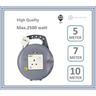 Heavy Duty Cable Reel Box 2500 Watt 5 Meter/7 Meter/10 Meter