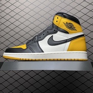 【100%LJR Batch】LJR Jordan 1 Air Jordan 1 "Yellow Black Toe" Basketball Shoes For Men 555088-711