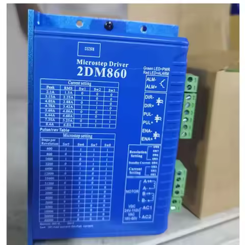 JMC 2-phase Digital Stepper Motor Driver 2DM860 2.1A-8.4A 24-80V AC & DC Universal For NEMA 34 Serie