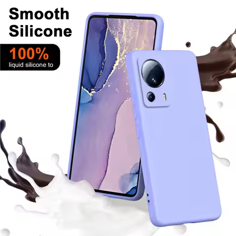Liquid Silicone Case For Xiaomi Mi13 Lite Luxury Shockproof Ultra-thin Cute Phone Cover Xiaomi Mi 13