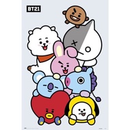 BT21 全員集合 進口海報  / BTS / KOYA / VAN