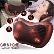 Massage Pillow หมอนนวดในรถ สีดำ เครื่องนวดไฟฟ้า เบาะนวดไฟฟ้า