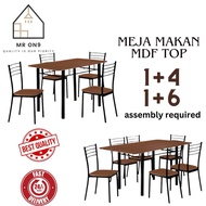 Meja Makan Murah/1+4 Meja Makan/Dining Table Set with 4 Chairs Home Living/Meja makan