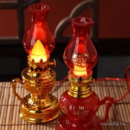 Electronic Oil Lamp HouseholdLEDLamp Ancient Altar Buddha Worship God Lamp Plug Lamp Pilot Lamp Electric Candle Light