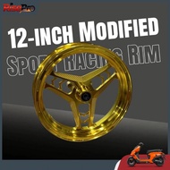 Electric Scooter EV Motorcycle Modified Forged Racing 12-inch Rim  2.5j Electroplated  EV Bike YADEA