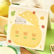 NOTE FOR Notes 100 Sheets Nuan Nuan Xiaoquexing Literary Crayon Style Illustration Handbook Decorati