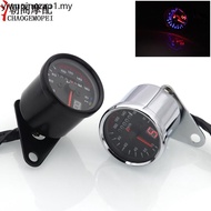 Motorcycle Gear Display Meter Retro Modified Meter GN125 CG125 Stopwatch Micrometer LED Odometer Bla