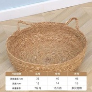 專用草編寵物貓窩幼貓保暖四季通用墊子貓抓板大編織藤編超級貓窩