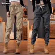 Japanese Vintage Cargo Pants Men Women Unisex Simple Casual Slim Fit Plain Jogger Pants