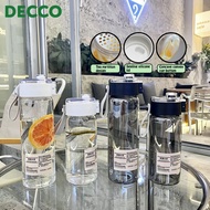 Decco 550/800ml Simple Water Bottle With Tea Filter Portable High Temperature Resistant Water Bottle