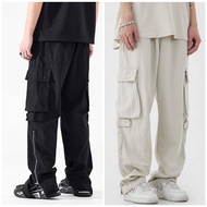 StylePop Men's Cargo Pants Stretchable Waist CAR1 Zip