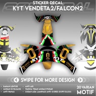 KYT VENDETA Helmet Decal Sticker FALCON Part 1 | Helmet Decal | Decal Sticker