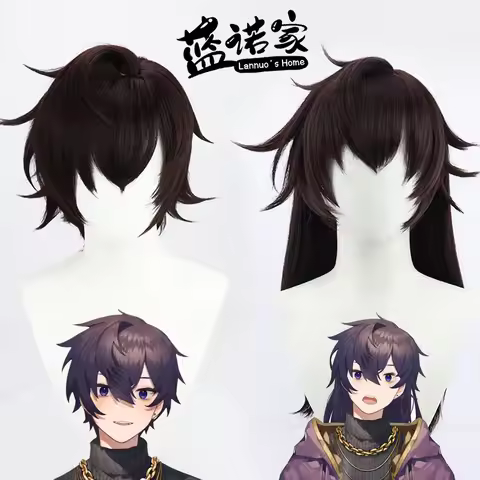 Virtual YouTube Vtuber Shoto Cos Cosplay Wig Halloween Carnival Party Props Synthetic Hair Heat Resi