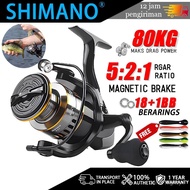 SHIMANO Reel Fishing HE500-7000 Reel Metal Bait Reel Fshing Rod Set Spinning Reel Fishing Set Access