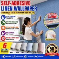 linen wallpaper 3d wallpaper dinding self adhesive wallpaper for Bedroom Decor Living Room PE Foam W
