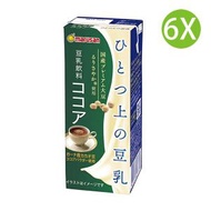 marusan - 6X 日本豆漿 優級 可可味豆奶 豆乳 (200ml x 6) 綠箱 [64377]