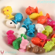 ANEMONE Suction Cup Puppets Gifts 20Pcs/lot Toys Animal Action Figures Cartoon Silicone Mini Doll Su