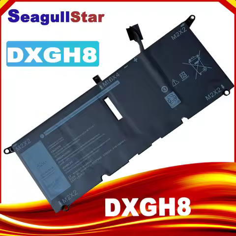 DXGH8 Laptop Battery For DELL XPS 13 9380 9370 7390 For DELL Inspiron 7390 2-in-1 7490 G8VCF H754V 0