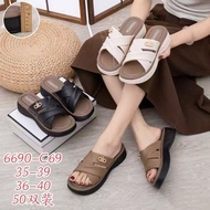 Ab cross-strap sandals (type 1) with 5cm high sole, comfortable feet, size 36-40