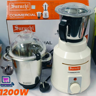 SURUCHI Commercial 1200W  Mixer Grinder Blender Malaysia Plug Stainless Steel 1.2L 2.2L Jar