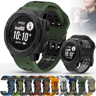 [HOT JUXXKWIHGWH 514] สำหรับ Garmin Instinct 2 / Instinct Tactical Solar Strap Quick Release Watchband 22Mm Watch Band สร้อยข้อมือซิลิโคนสีคู่