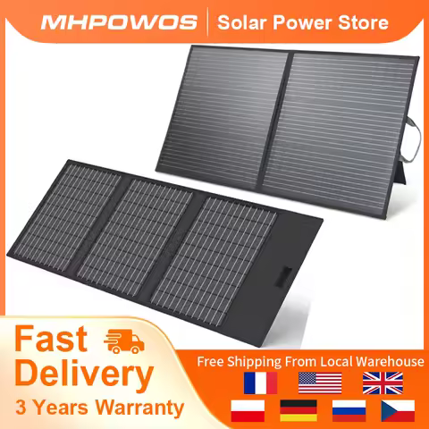 MHPOWOS 45W/110W Portable Solar Panels for Power Station Generators Foldable Solar Cell Chargers Out
